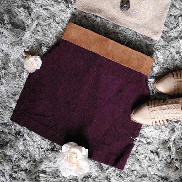 Banana Republic Dresses & Skirts - Banana Republic • Plum Corduroy Midi Skirt